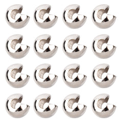 3/16" 4.5mm Nickel Plated Brass Open Bead