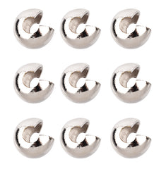 3/8" Nickel Plated Brass Open Bead