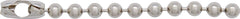 #13 (6.4mm) Ball Chain Pre-Cut 4 inches