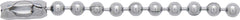 #10 (4.5mm) Ball Chain Pre-Cut 4 inches