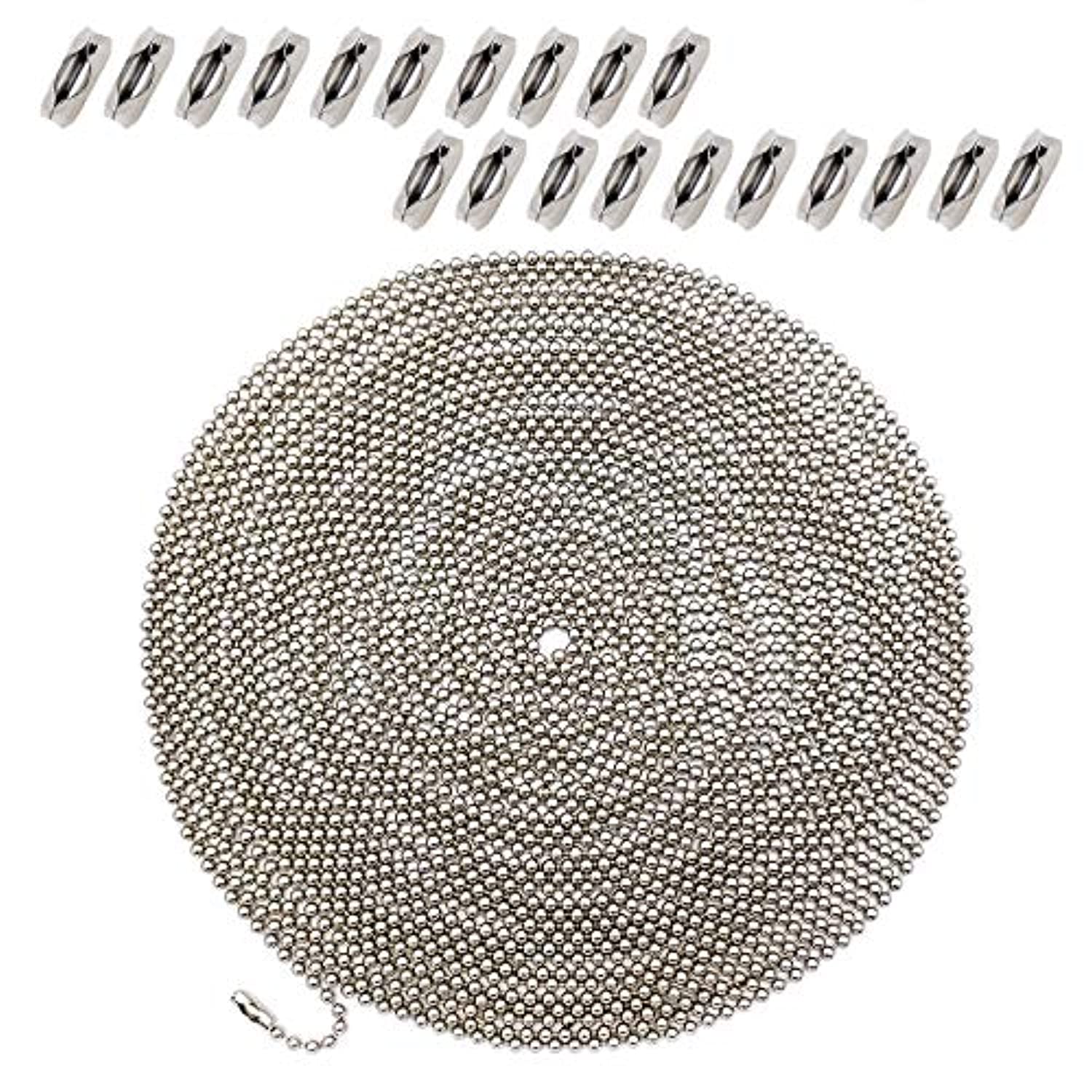 32 Feet Beaded Pull Chain Extension, Fan Ceiling Extenders with 40 Con –  metalballchain