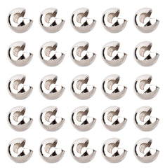 5/32" 4.0mm Nickel Plated Brass Open Bead