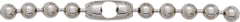 #13 (6.4mm) Ball Chain Pre-Cut 4 inches