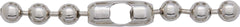 #15 (7.9mm) Ball Chain Pre-Cut 4 inches