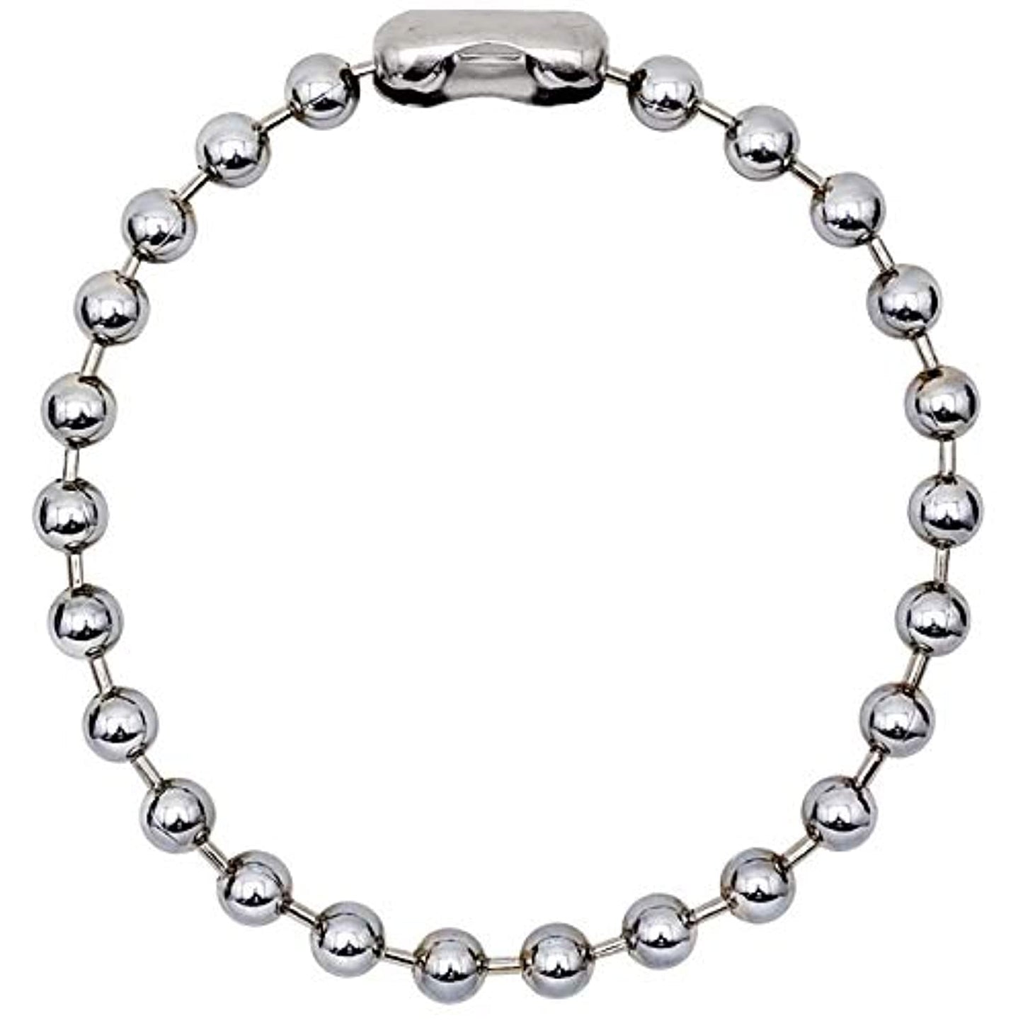 6/8/10/12mm Fashion Stainless Steel Ball Link Chain Necklace Women Mens  Necklace